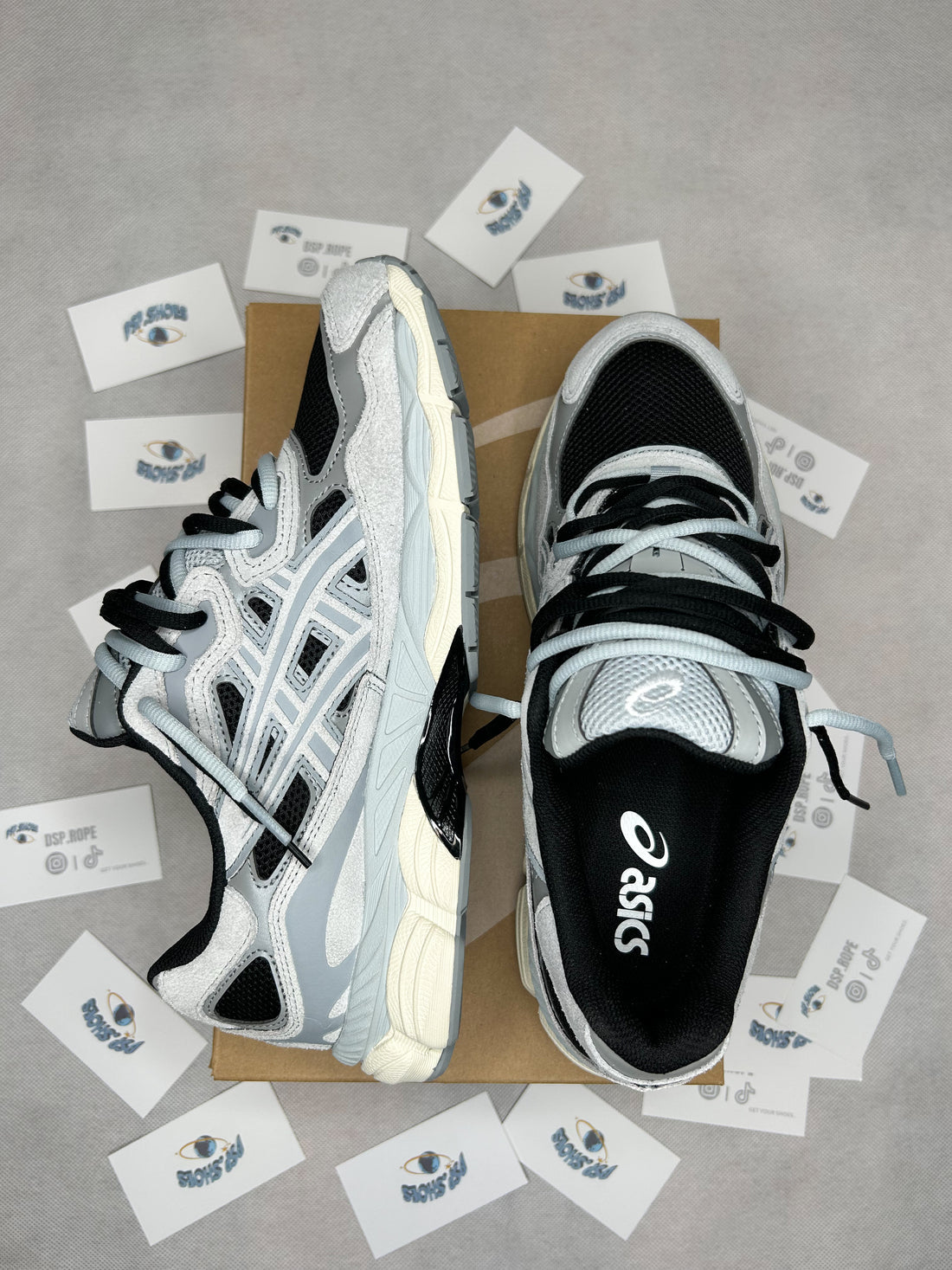 ORIGINAL MODIFIED ROPES ASICS GEL NYC BLACK/PIEDMONT GRAY