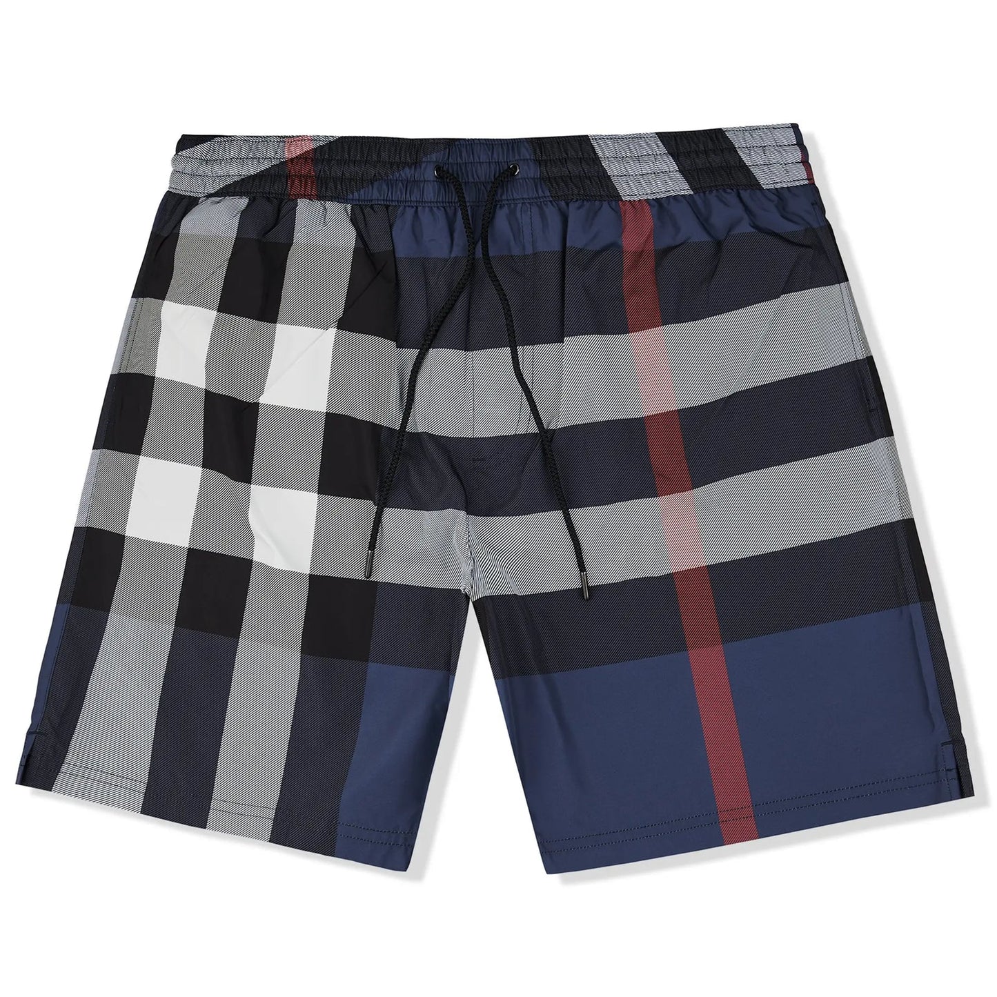 Burberry Check Carbon Blue Swim Shorts