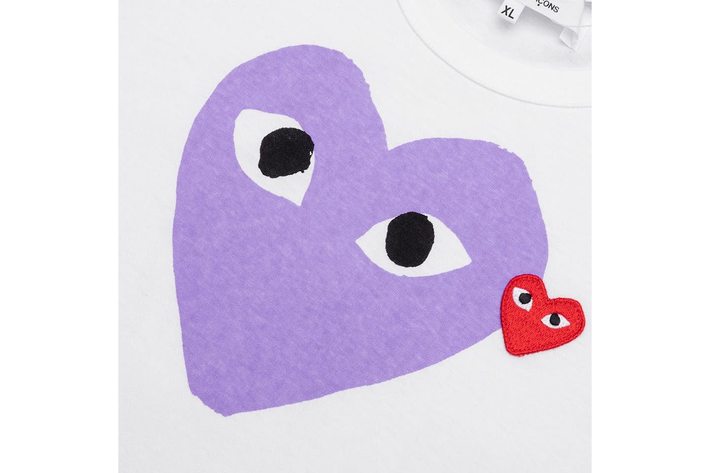 Comme des Garcons PLAY Play Red Emblem Heart T-shirt
White/Purple