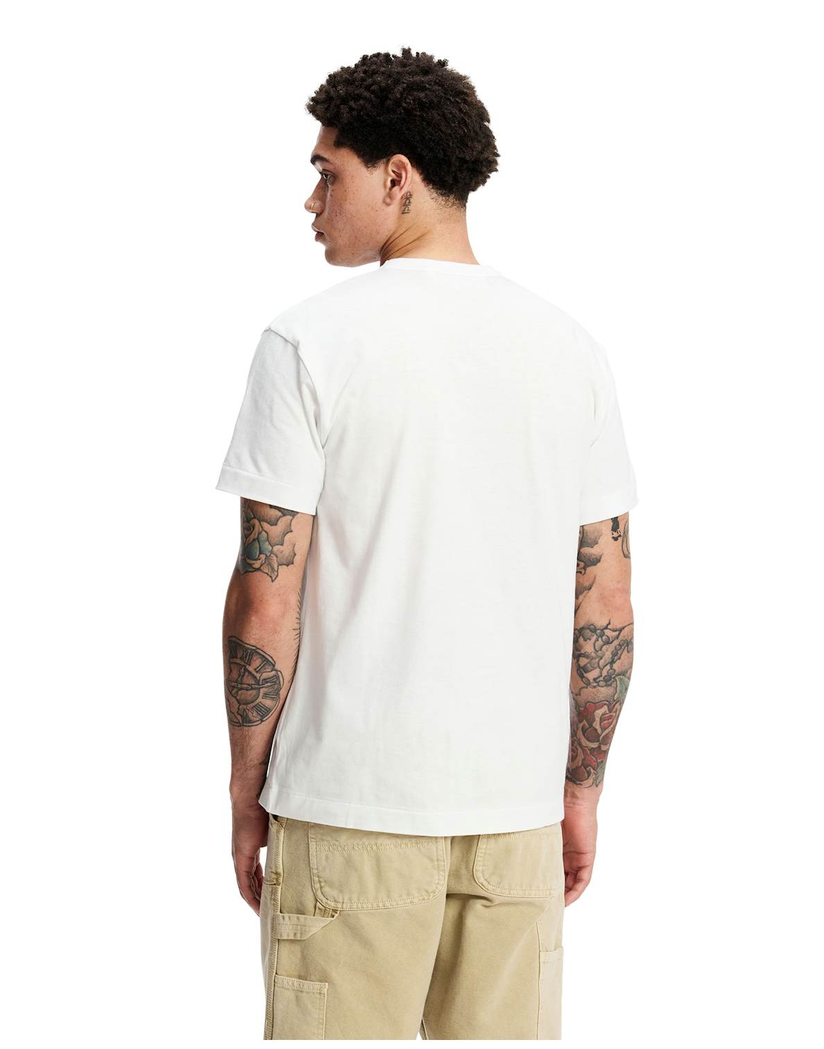 Comme des Garcons PLAY Play Red Half Heart T-shirt
White