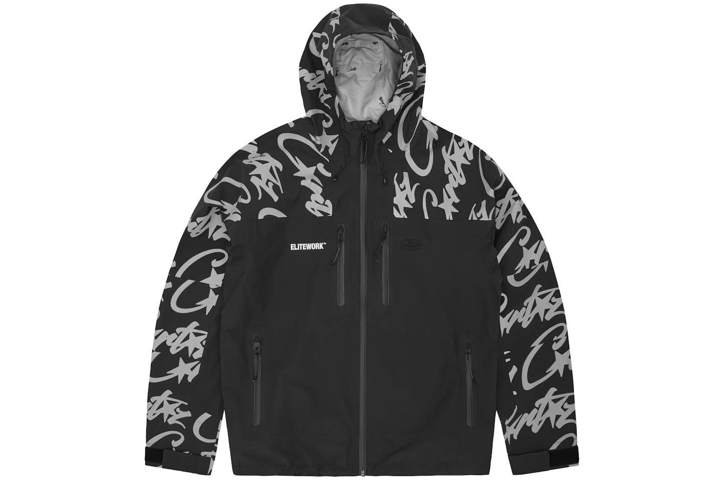 Corteiz Elitework Shell Jacket
Black