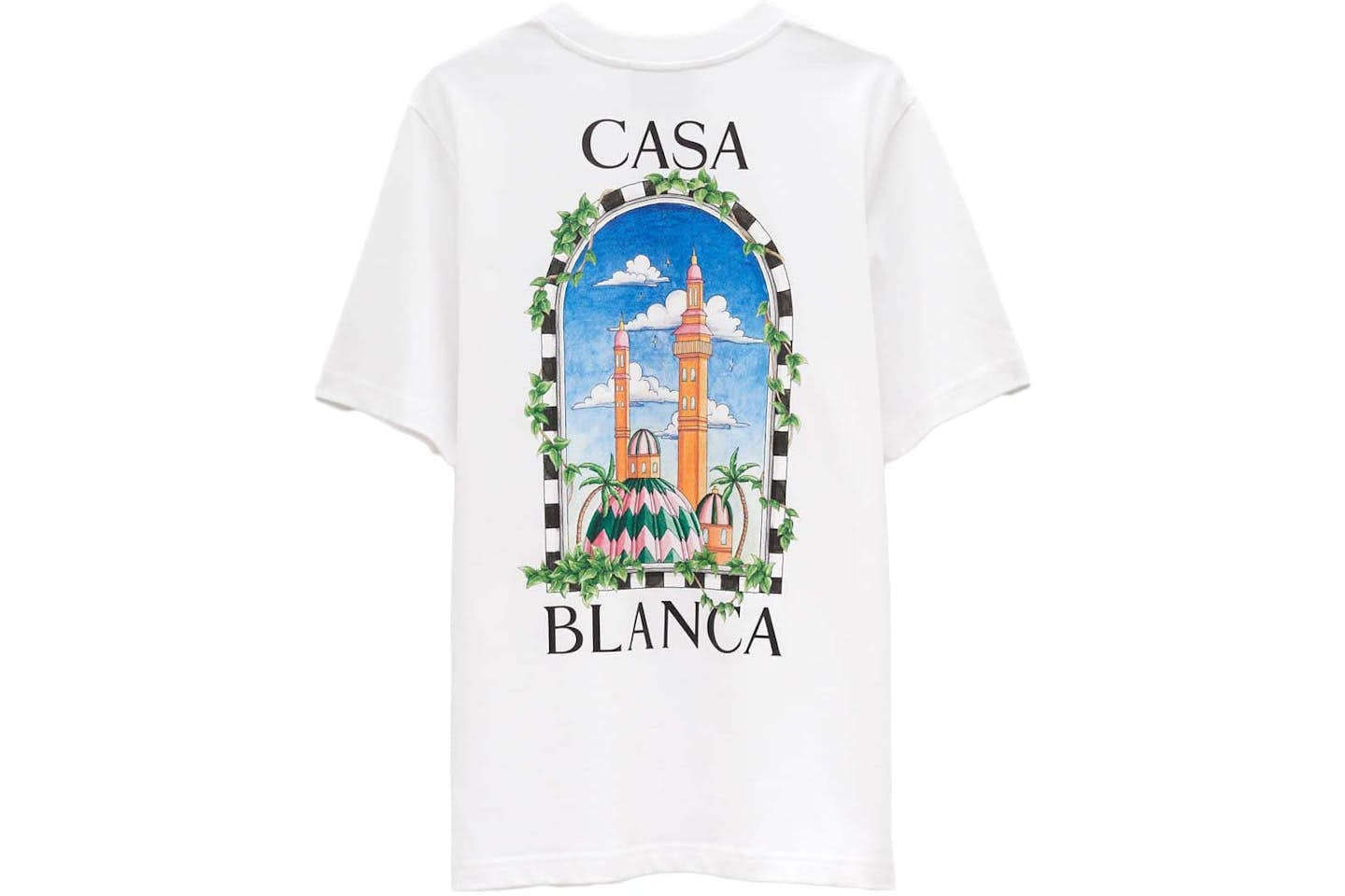 Casablanca Vue De Damas T-Shirt White