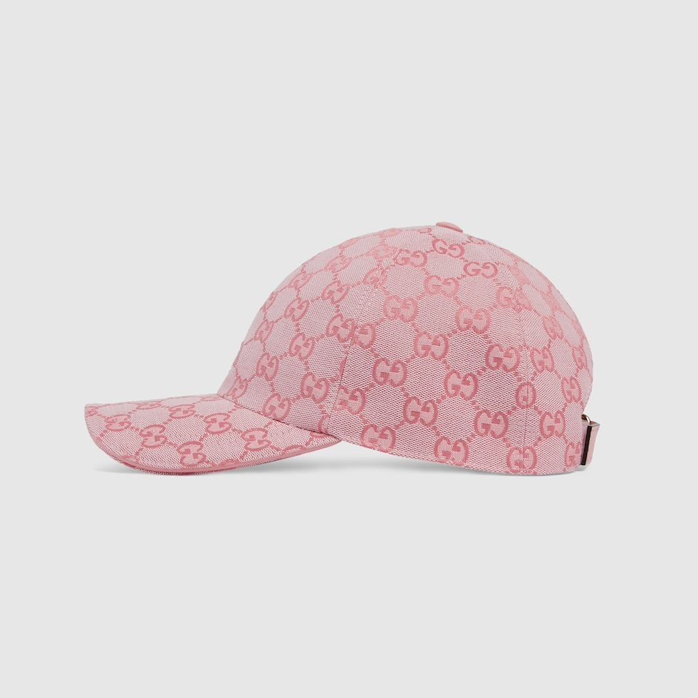 GUCCI CANVAS BASEBALL HAT pink