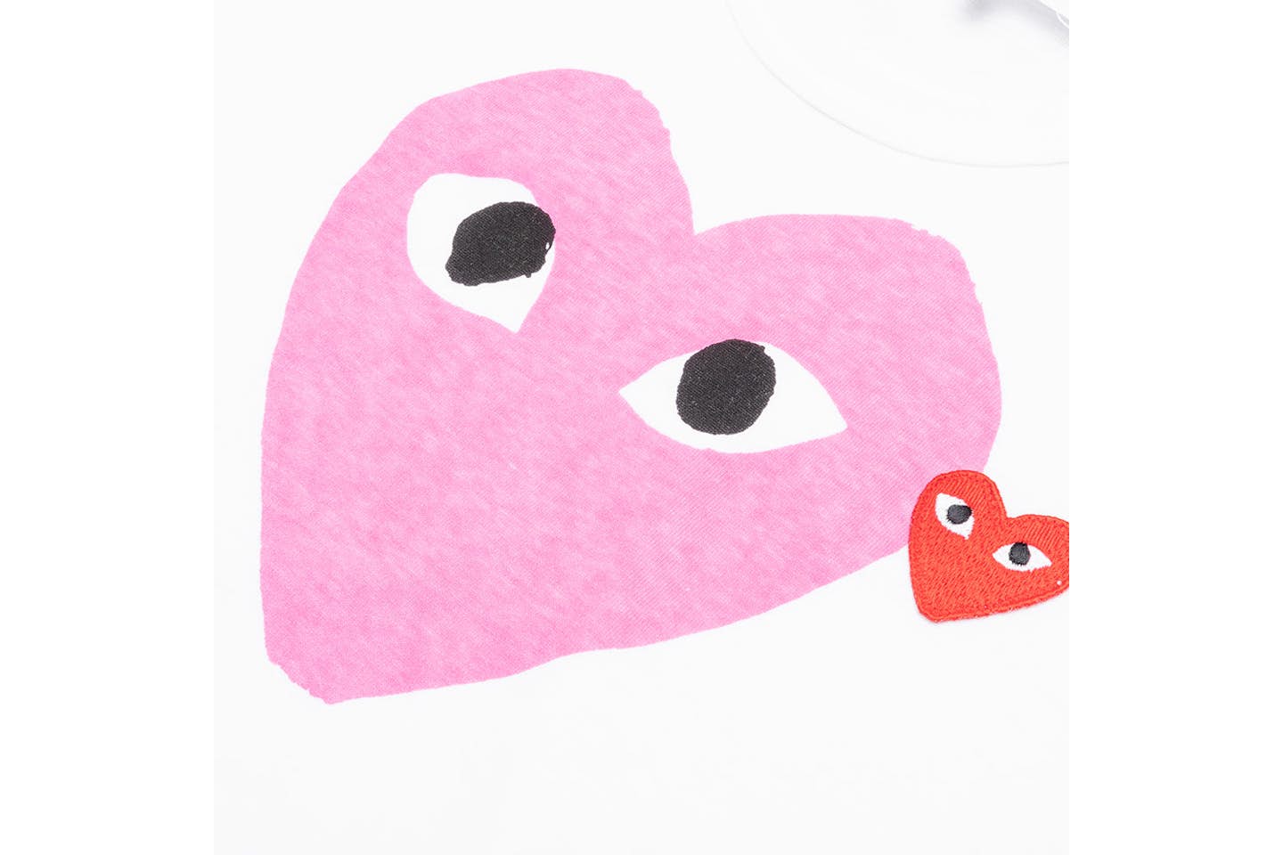 Comme des Garcons PLAY Play Red Emblem Heart T-shirt
White/Pink