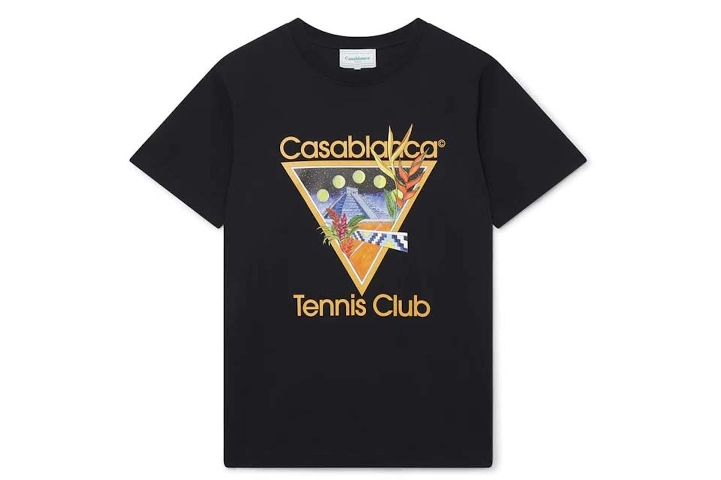 Casablanca Tennis Club Icon Cotton T-shirt
Black