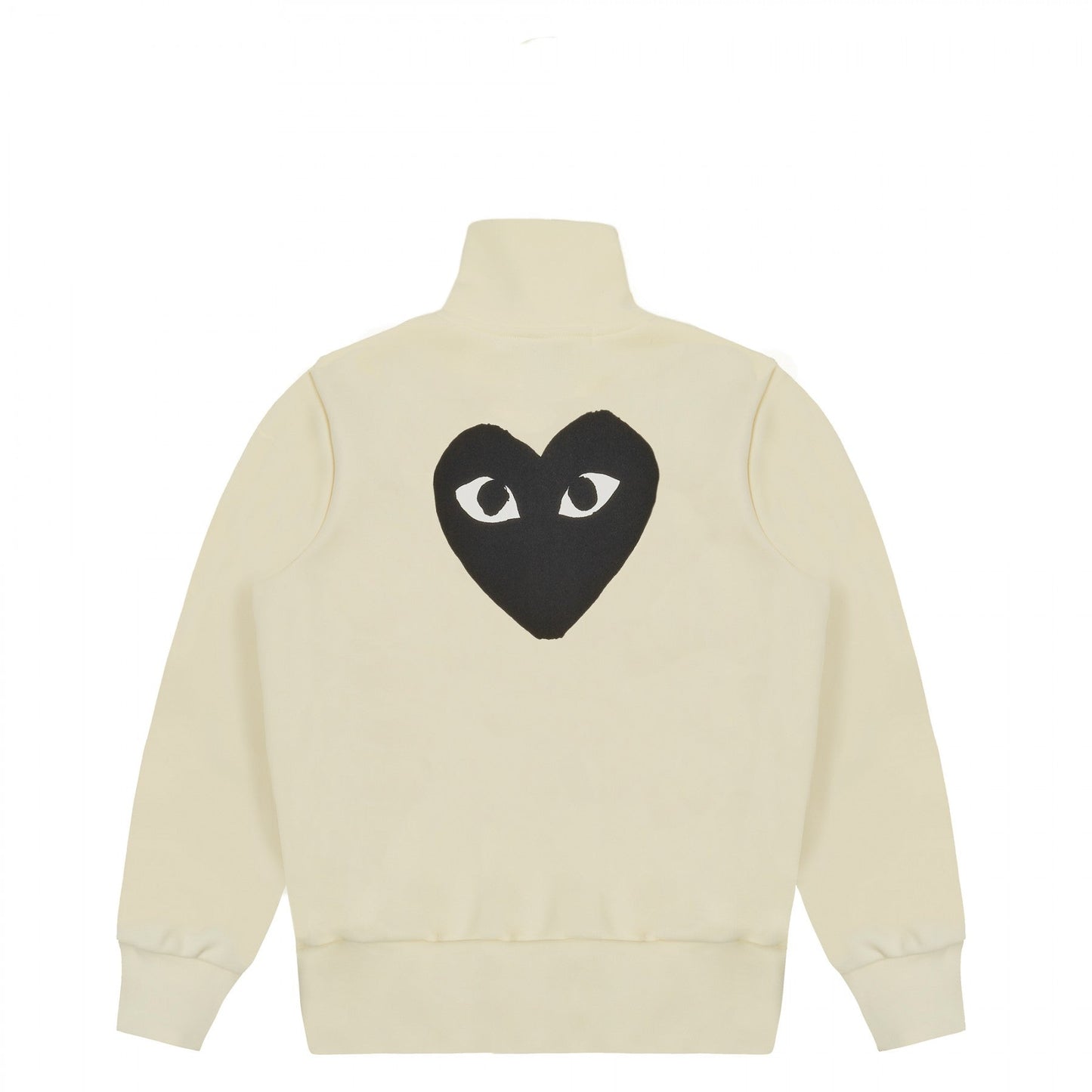 Play Comme des Garçons Track Jacket - Ivory / Big Heart Print