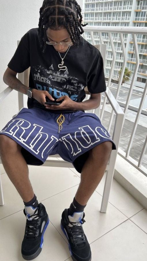 RH LOGO SHORTS Navy Blue