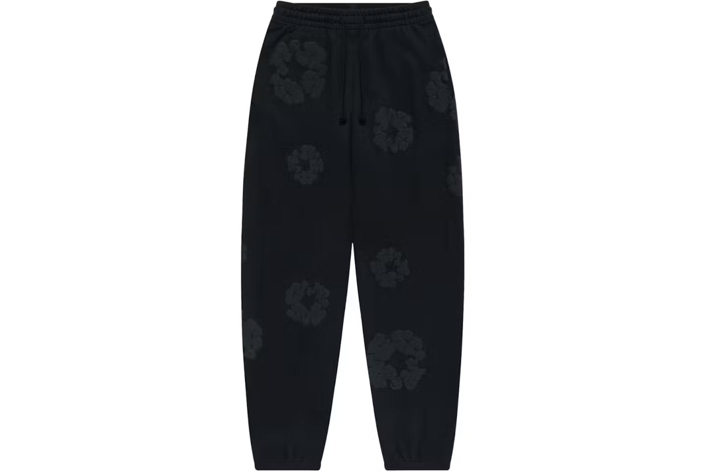 Denim Tears Cotton Wreath Sweatpants Black Monochrome