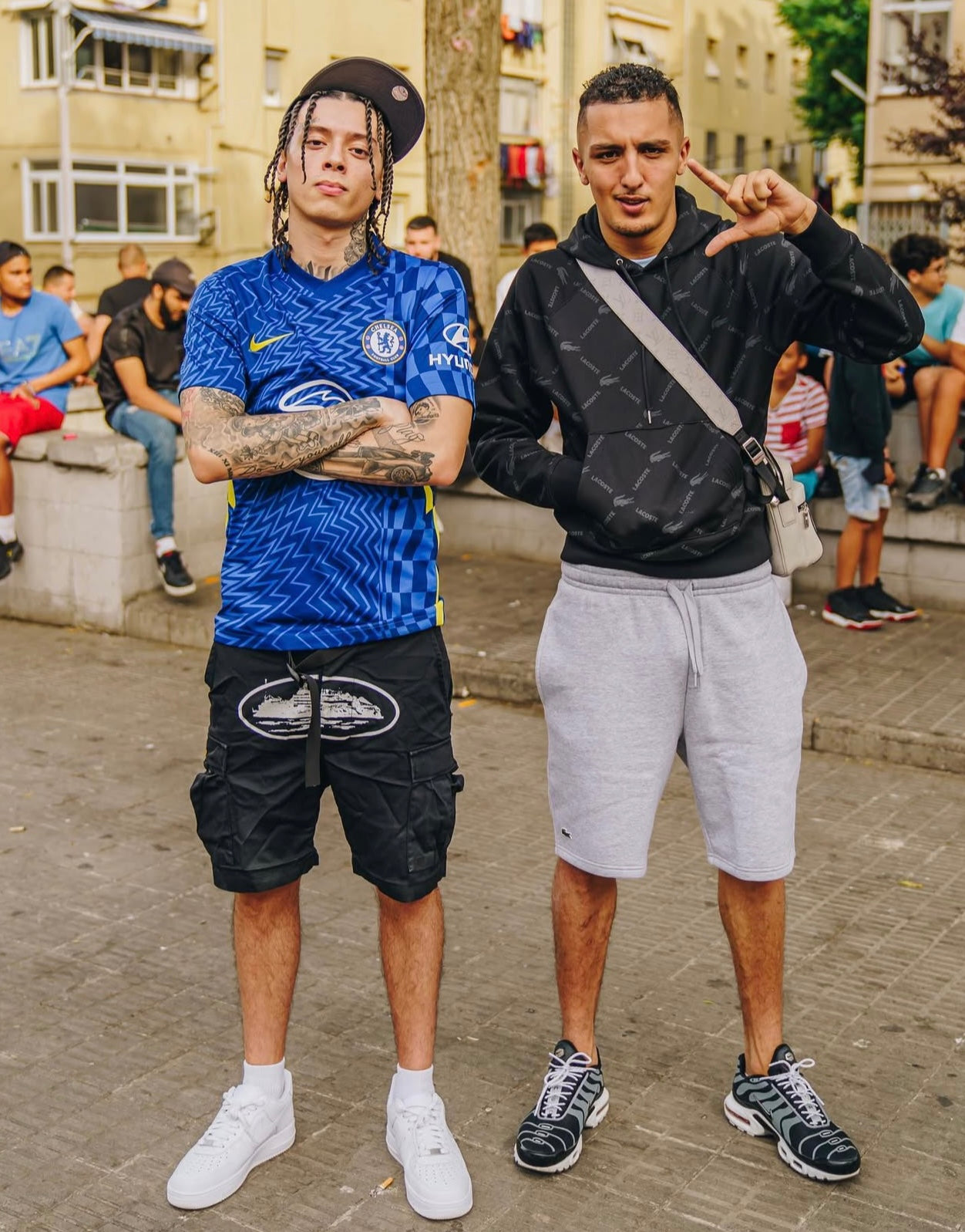 Corteiz Guerillaz 21' Cargo-Shorts Black