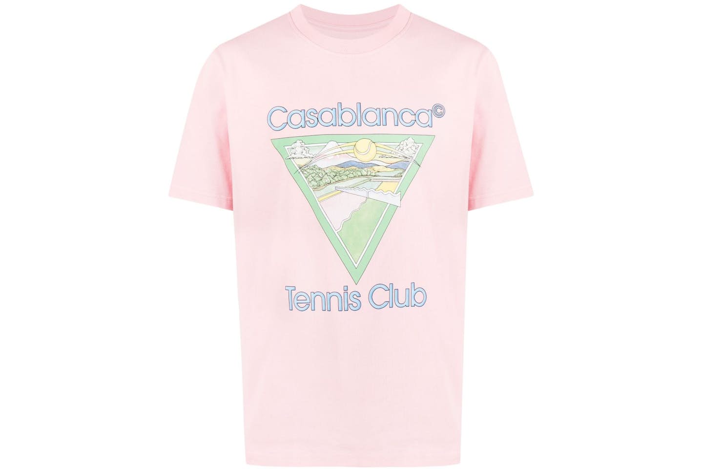 Casablanca Tennis Club Icon T-Shirt Pink