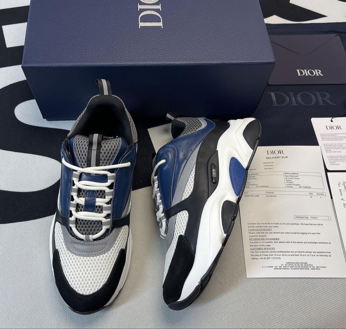 Dior B22 Blue Black