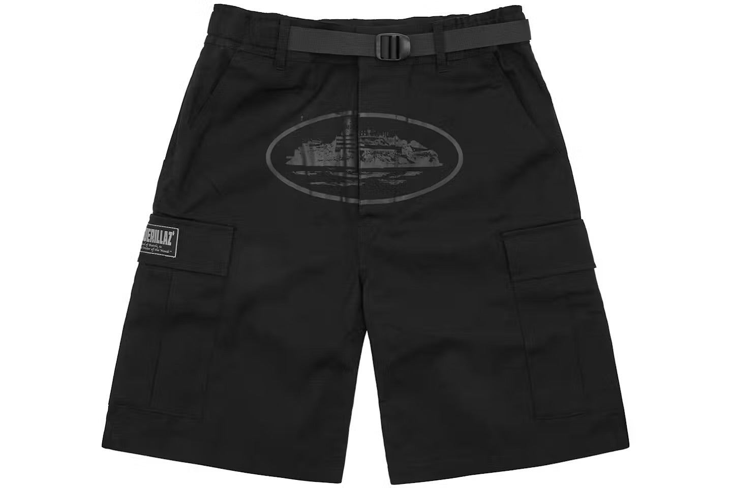 Corteiz Alcatraz Cargo Shorts
Triple Black