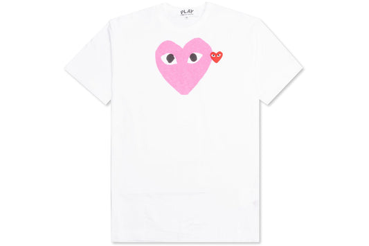 Comme des Garcons PLAY Play Red Emblem Heart T-shirt
White/Pink