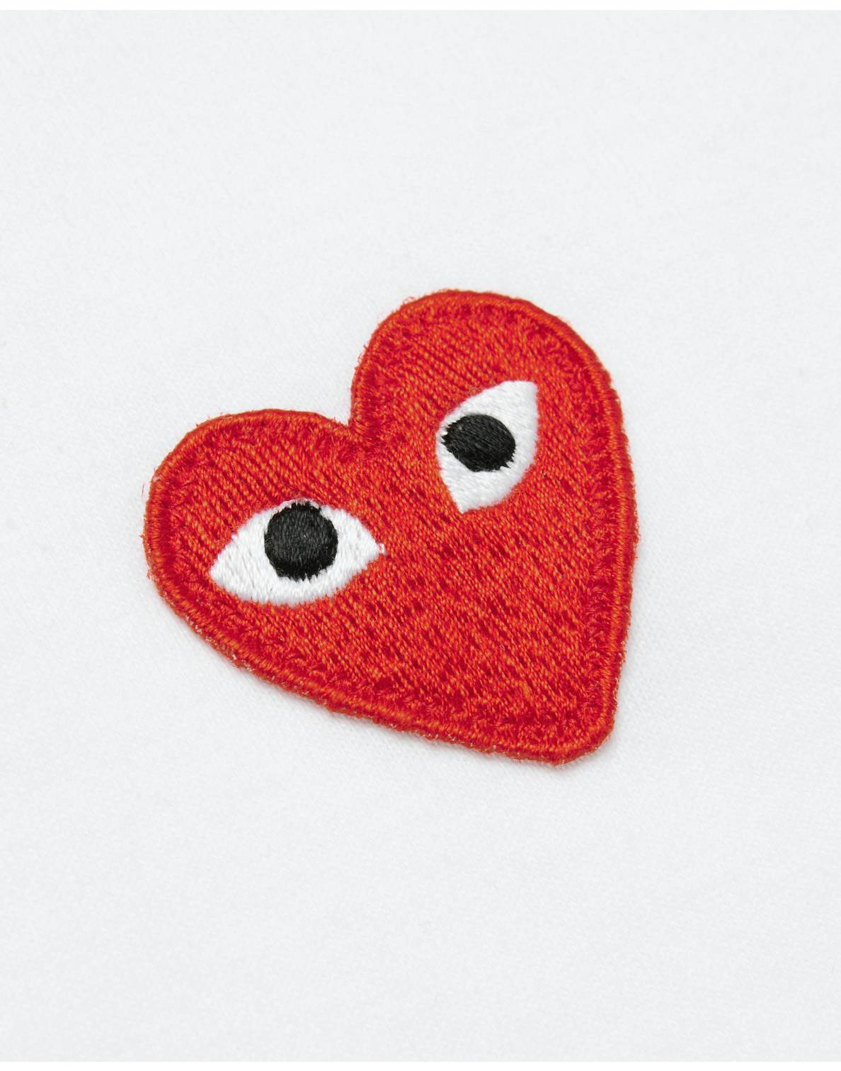 Comme des Garcons PLAY Play Red Half Heart T-shirt
White