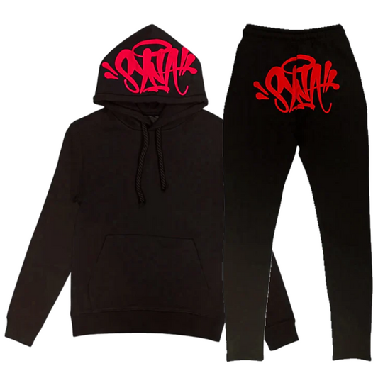 SYNA WORLD TRACKSUIT - black / red