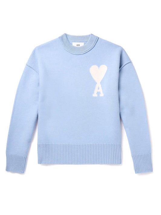 Ami Paris Baby Blue Sweater