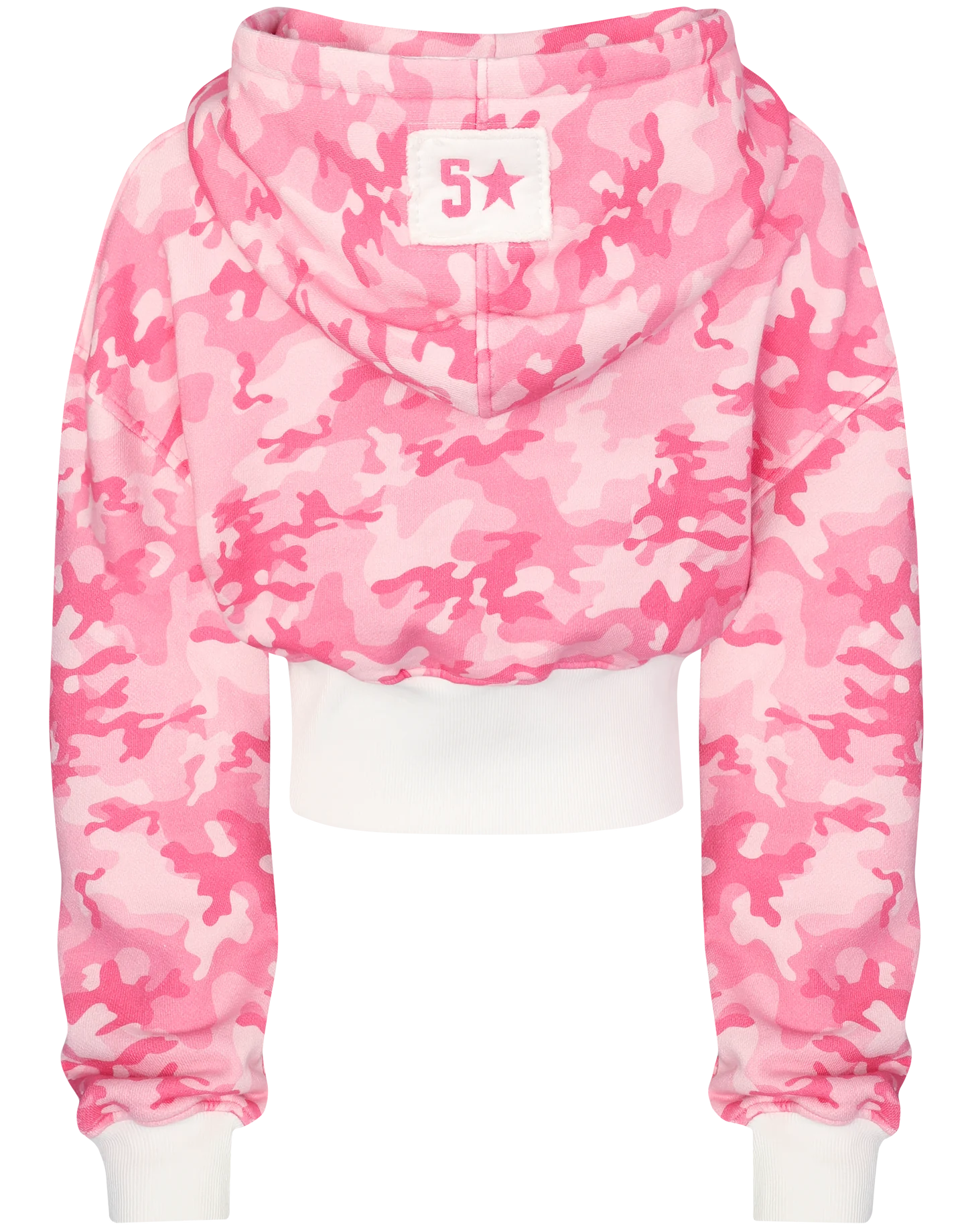 Pink Camo baggy cropped Hoodie