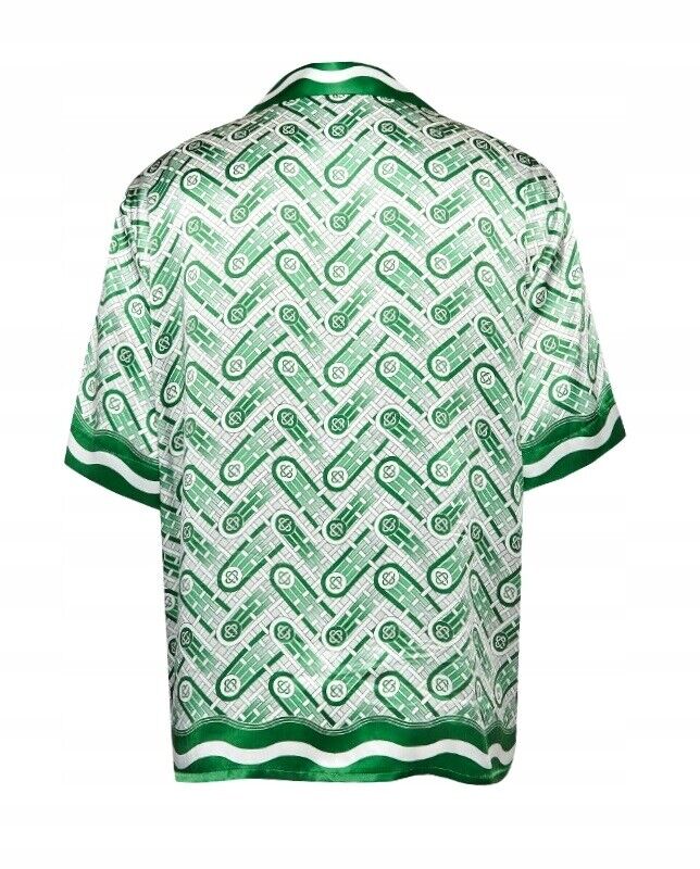 CASABLANCA Tennis Club Men's Shirt green/white
