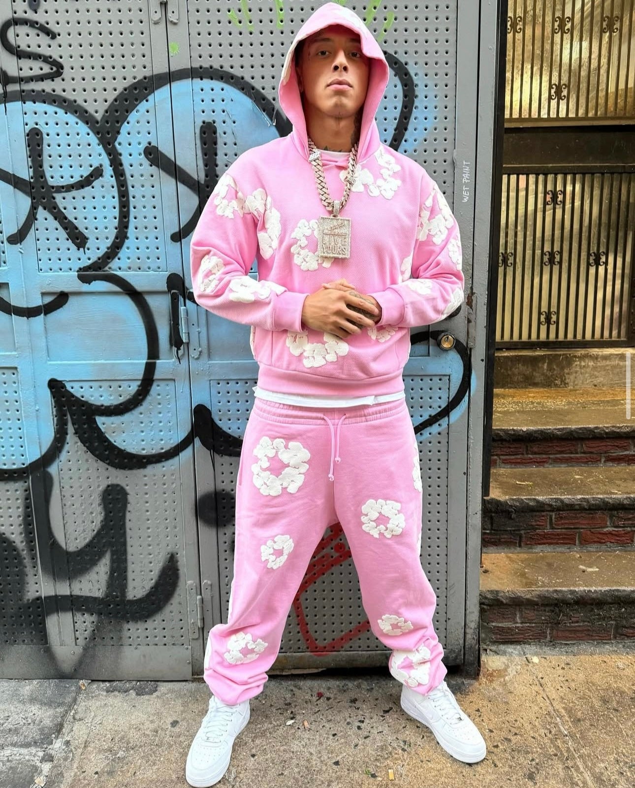 Denim Tears The Cotton Wreath Sweatshirt Pink