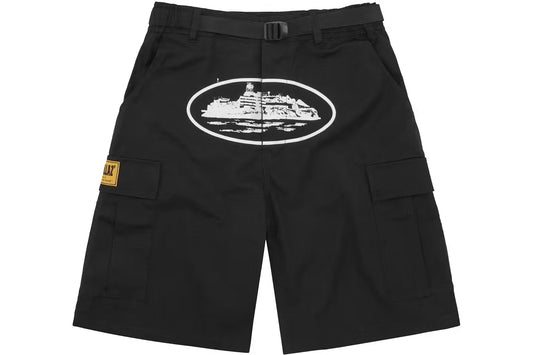 Corteiz Guerillaz 21' Cargo-Shorts Black