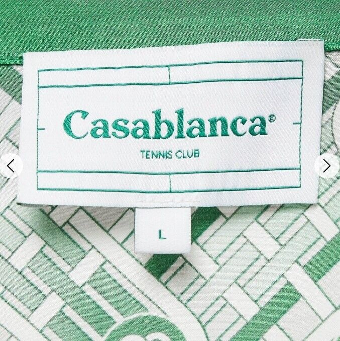 CASABLANCA Tennis Club Men's Shirt green/white