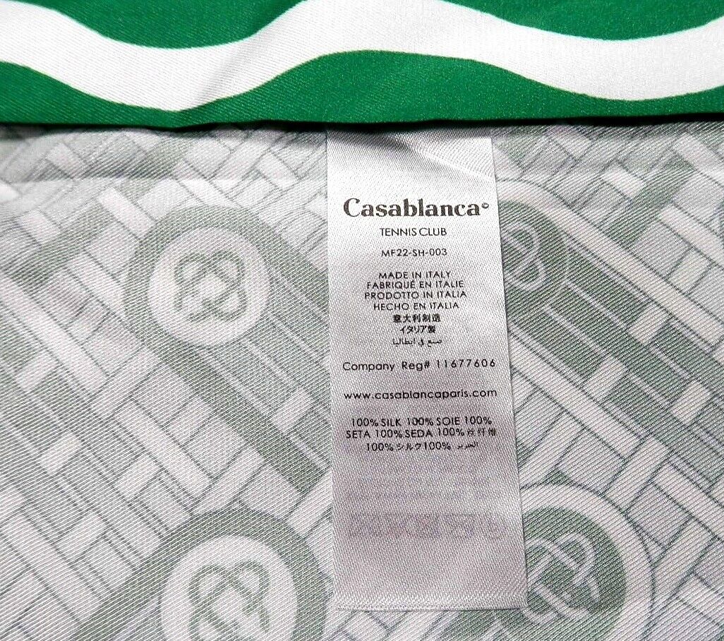 CASABLANCA Tennis Club Men's Shirt green/white
