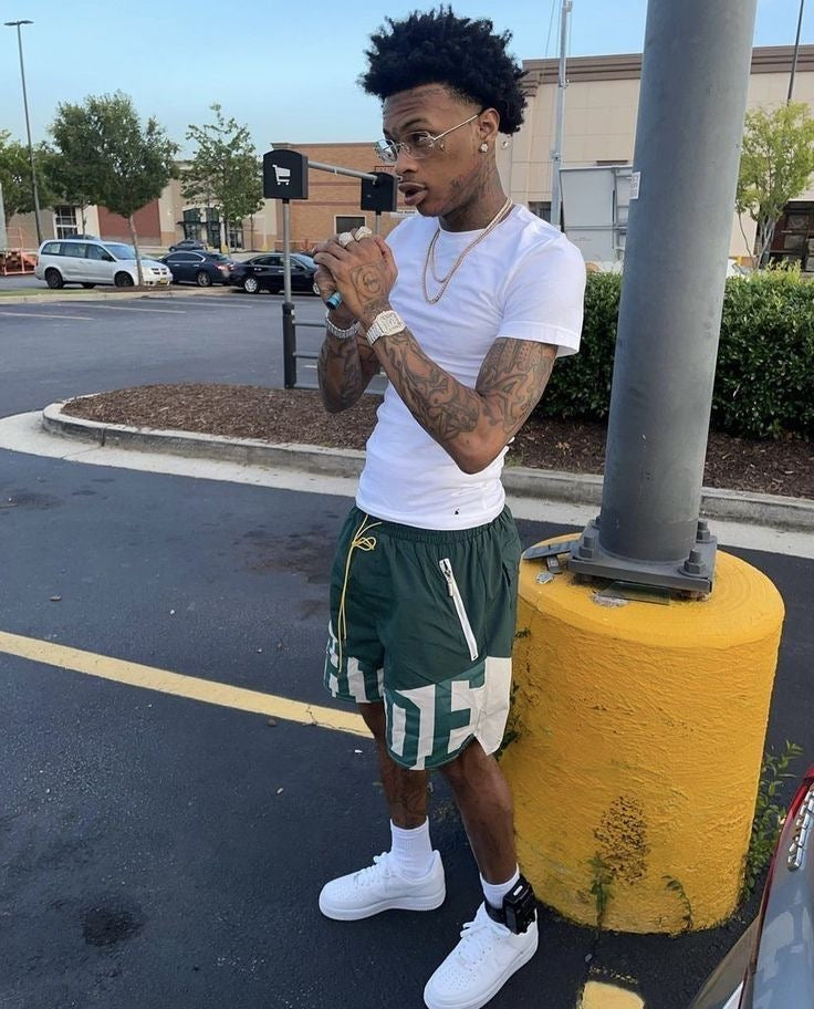 RH LOGO SHORTS green/white