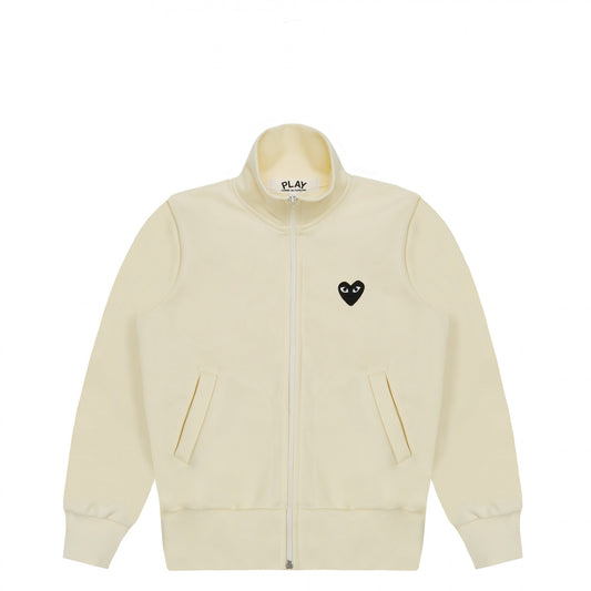 Play Comme des Garçons Track Jacket - Ivory / Big Heart Print