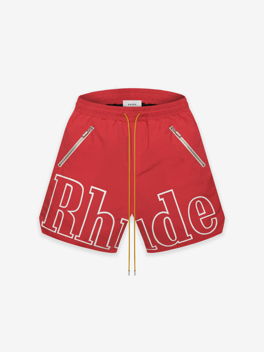 RH LOGO SHORTS RED