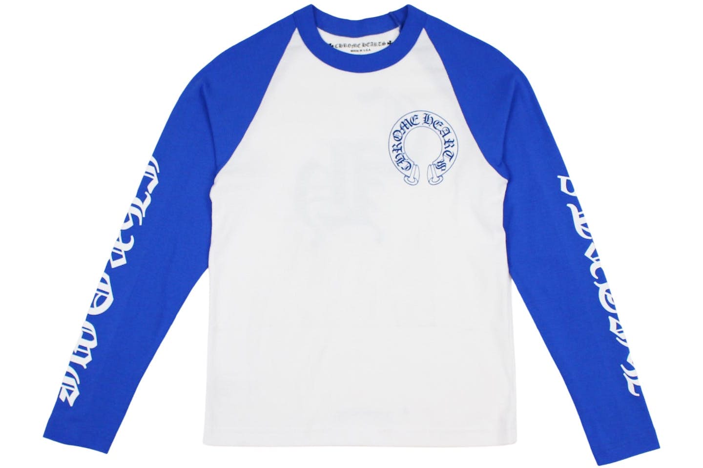 Baseball shirt Chrome Hearts CH white/blue